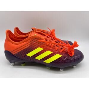 Adidas Predator Malice Control BB7974 Orange Purple Rugby Cleats Men's Size 6.5